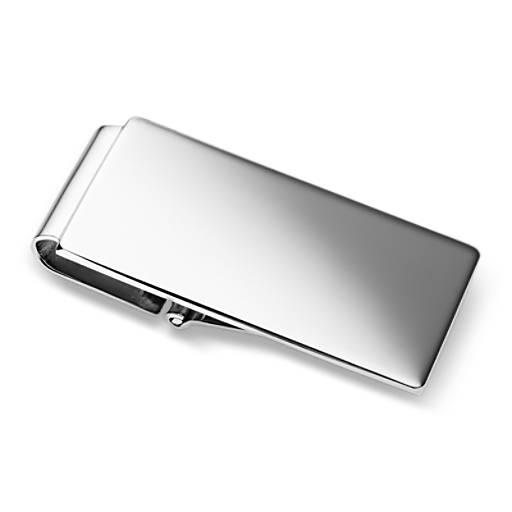 Classic Hinged Money Clip in Sterling Silver