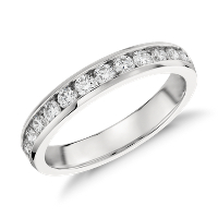 Channel Set Diamond Ring in Platinum (1/2 ct. tw.)