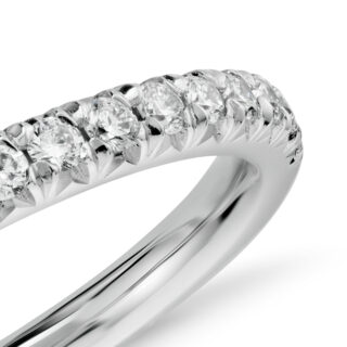 French Pavé Diamond Ring in 14k White Gold (1/4 ct. tw.)