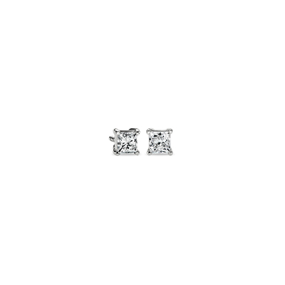 Princess-Cut Diamond Earrings in Platinum (1/2 ct. tw.)