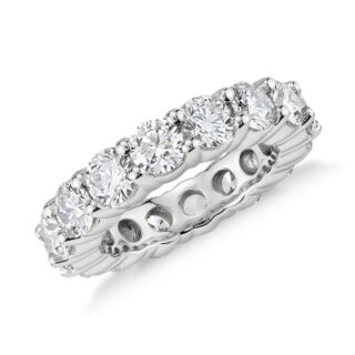 Blue Nile Signature Comfort Fit Diamond Eternity Ring in Platinum (3 5/8 ct. tw.)