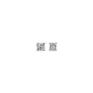 Princess-Cut Diamond Earrings in 14k White Gold (3 ct. tw.)