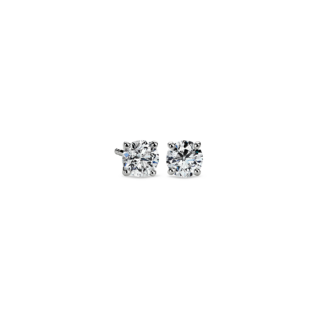 Canadian Diamond Stud Earrings in 18k White Gold (1 ct. tw.)