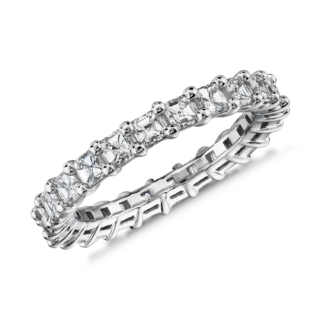 Asscher Cut Diamond Eternity Ring in Platinum (2.0 ct. tw.)