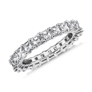 Asscher Cut Diamond Eternity Ring in Platinum (3.0 ct. tw.)
