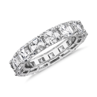 Asscher Cut Diamond Eternity Ring in Platinum (7.0 ct. tw.)