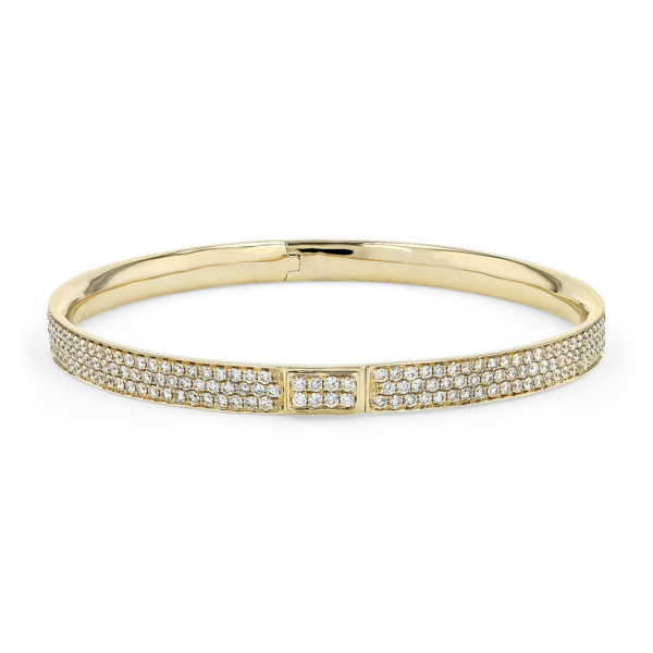 Diamond Pavé Bangle Bracelet in 18k Yellow Gold (5 ct. tw.)