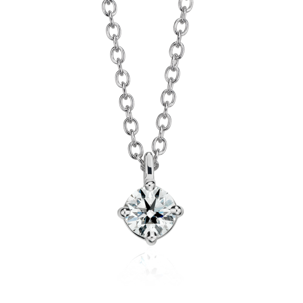Astor Diamond Solitaire Pendant in Platinum (1/2 ct. tw.) - H / SI2