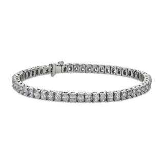 Oval-Cut Diamond Tennis Bracelet in 18 White Gold (8 3/4 ct .tw.)