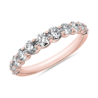 Selene Graduated Diamond Anniversary Ring in 14k Rose Gold (1 ct. tw.)