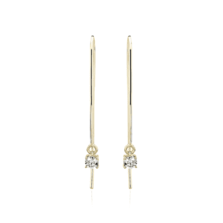 Diamond Threader Drop Earrings in 14k Yellow Gold (1/2 ct. tw.)