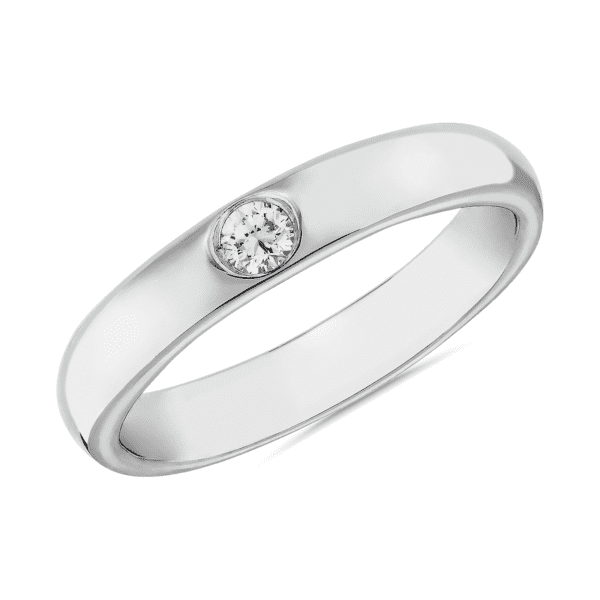 ZAC ZAC POSEN Single Round Diamond Ring in 14k White Gold (3.5 mm
