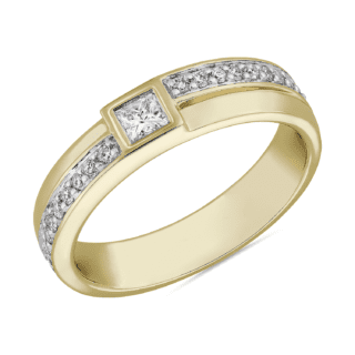 ZAC ZAC POSEN Bezel Set Princess Cut Diamond Ring in 14k Yellow Gold (4 mm