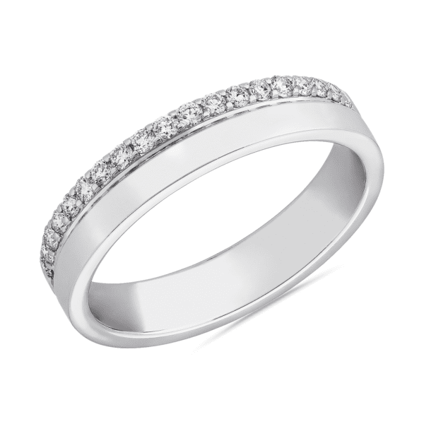 ZAC ZAC POSEN Diamond Edge Ring in 14k White Gold (4 mm