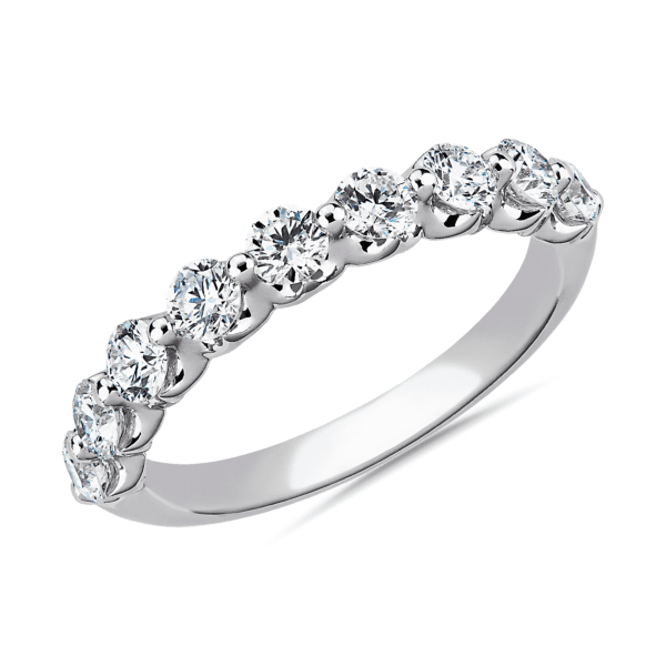 Floating Diamond Wedding Ring in 14k White Gold (1 ct. tw.)