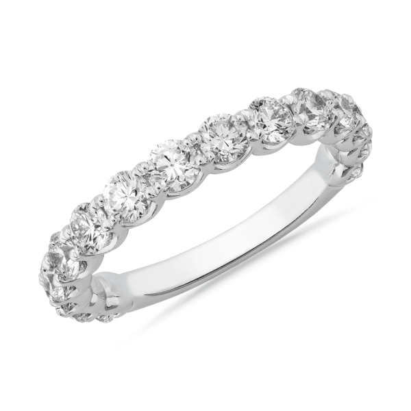 Selene Three-Quarter Diamond Anniversary Ring in 14k White Gold (1 1/2 ct. tw.)