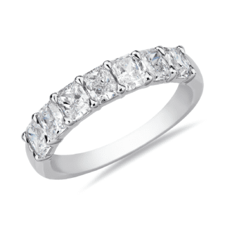 Seven Stone Radiant Diamond Anniversary Ring in 14k White Gold (1 5/8 ct. tw.)