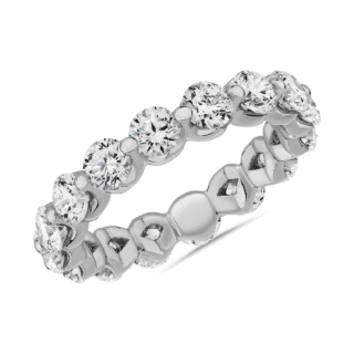 Floating Diamond Eternity Ring in 14k White Gold (3 ct. tw.)