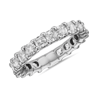 Asscher Diamond Eternity Ring in Platinum (3 ct. tw.)